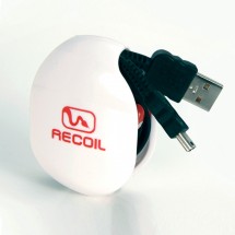 Retractable Cord Organizer: Recoil Large White Winder