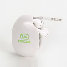 Retractable Cord Organizer: Recoil Small White Winder